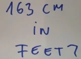 163 Cm In Feet