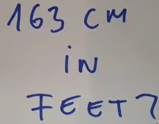 163 Cm In Feet