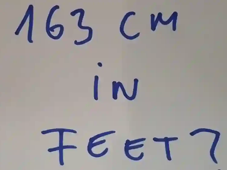 163 Cm In Feet
