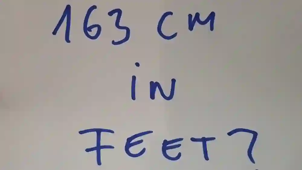 163 Cm In Feet